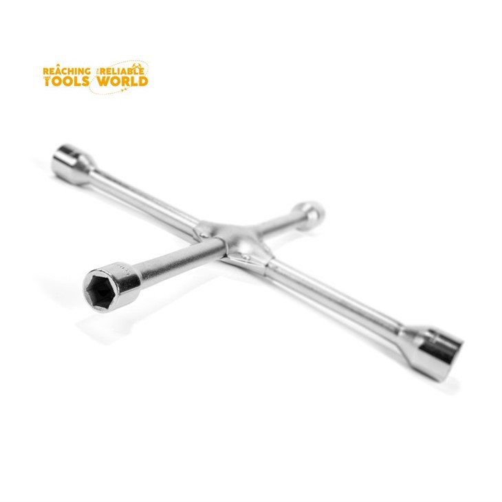 Cross Wheel Tire Key Wrench 4 Way,Car Cross Wrench