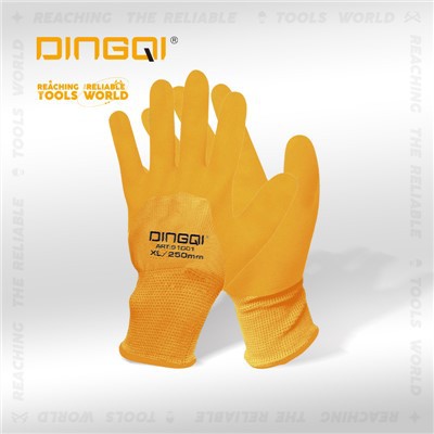 Construction Rubber Palm Coated Nylon Gloves