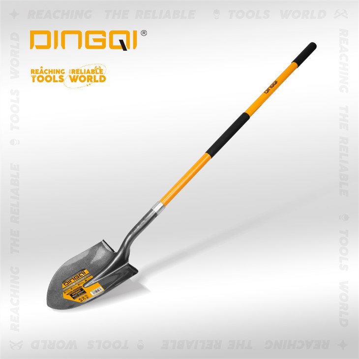 Flat Shape Shovel with Fibreglass Handle